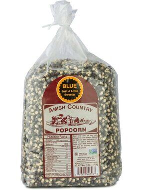 Blue Popcorn Kernels | Non-GMO, Gluten-Free, Old-Fashioned Snack | 6 lb Bag